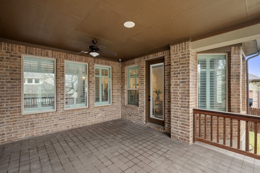 4229 Borho Ranch Street Leander, TX 78641 - Photo 31 of 40 View of patio with ceiling fan
