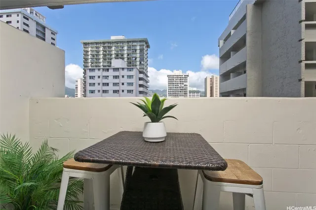 a view of table and chair