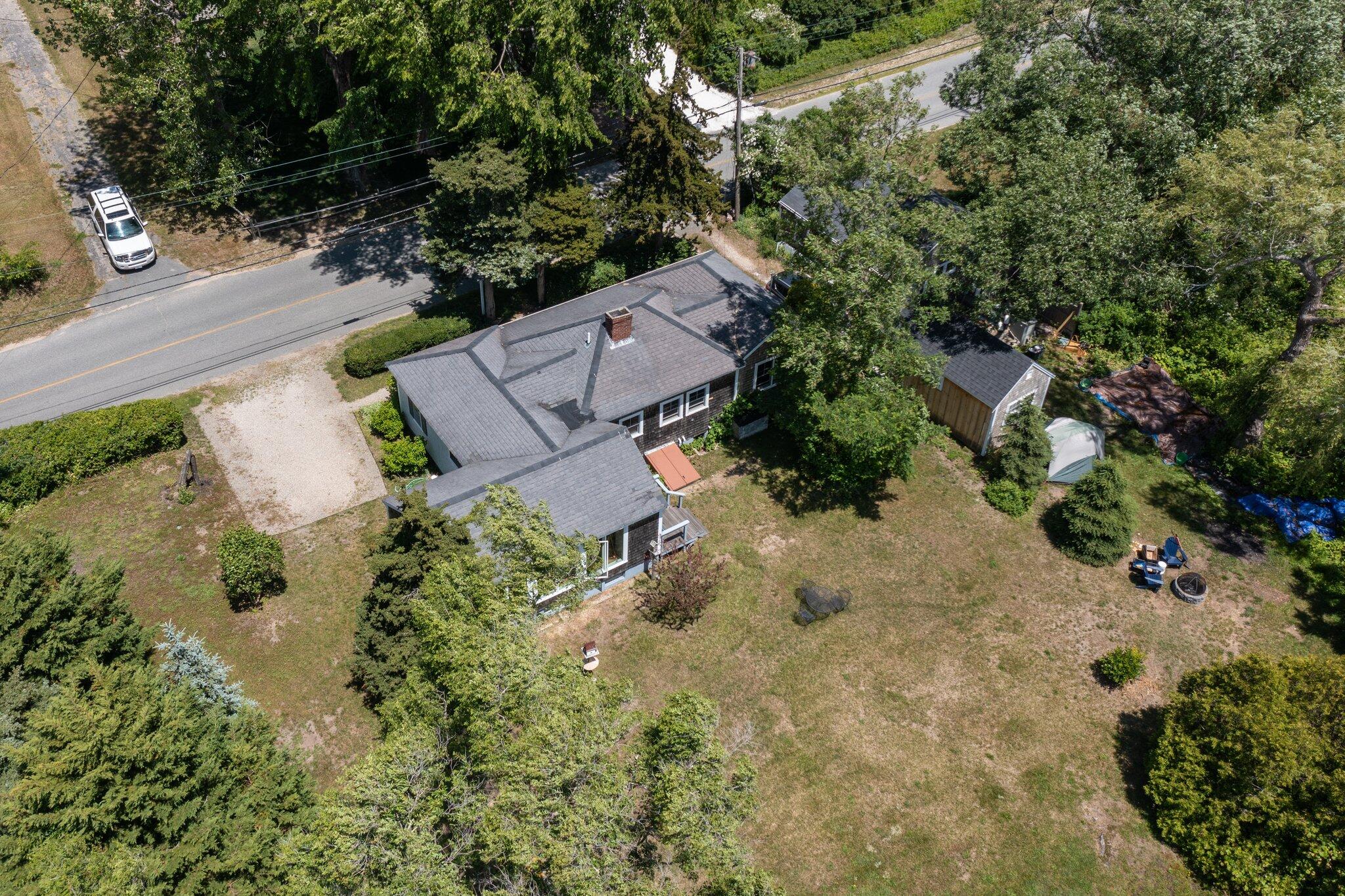 4 Pond Road, Unit B Truro, MA 02666 - Photo 39 of 40 an aerial view of a house with a yard