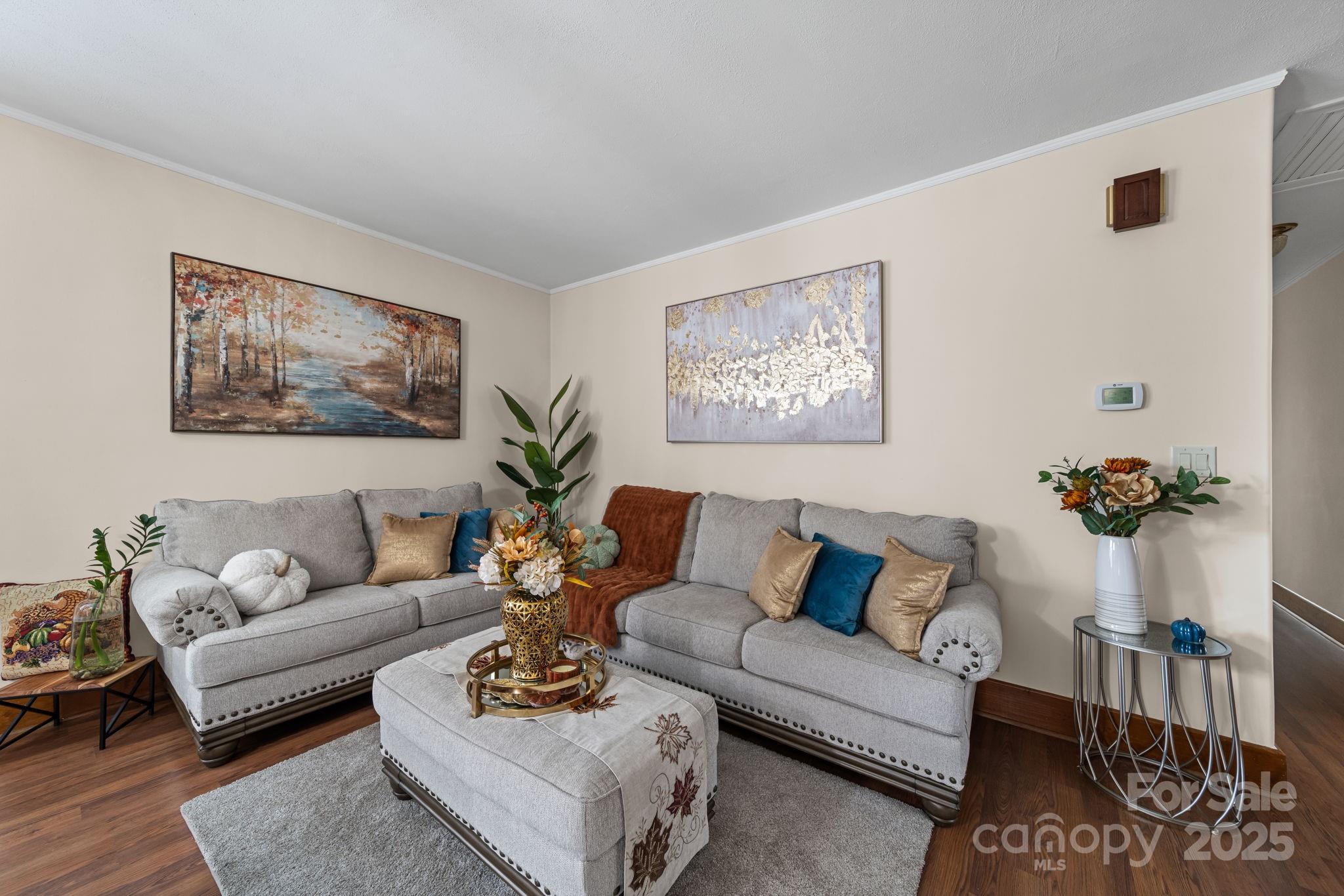 745 Dukeville Road Salisbury, NC 28146 - Photo 13 of 40 a living room with furniture and a potted plant