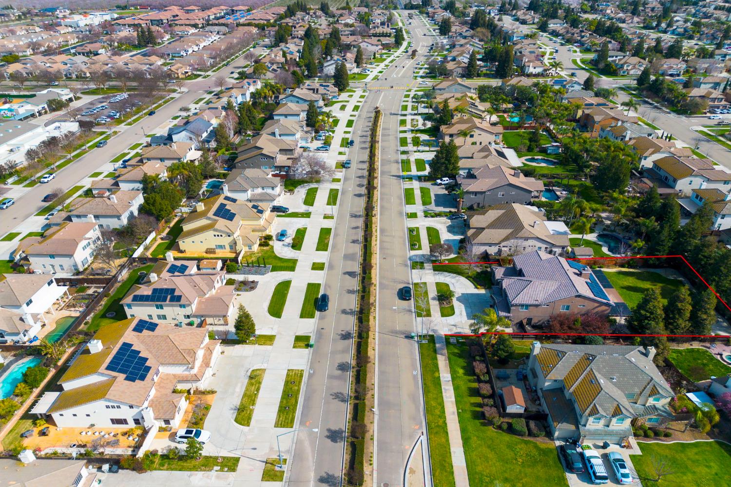 848 West Santos Avenue Ripon, CA 95366 - Photo 62 of 63 an aerial view of residential houses with outdoor space