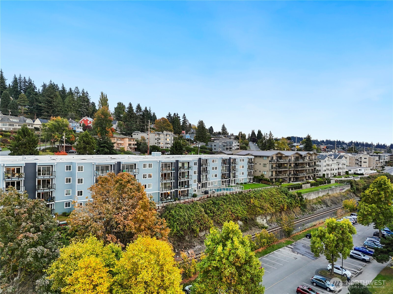 444 South State Street, Unit 307 Bellingham, WA 98225 - Photo 33 of 34 a view of a city with tall buildings in the background