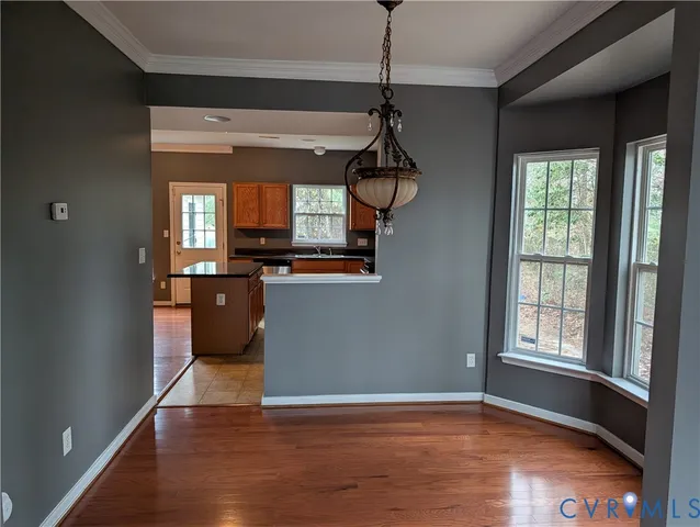 a view of livingroom with hardwood floor and window