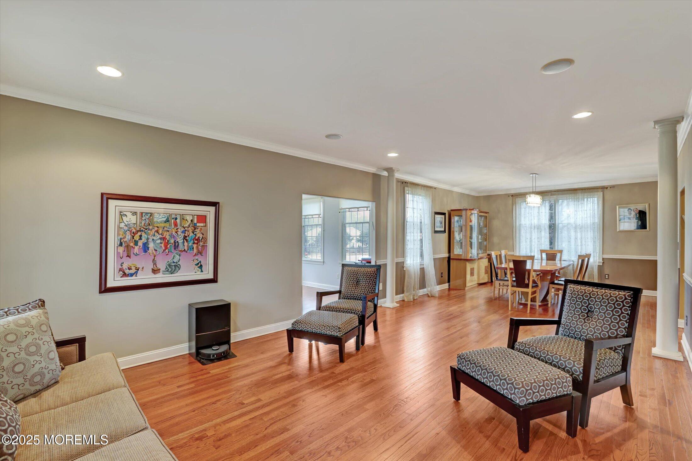 330 Randolph Road Freehold, NJ 07728 - Photo 21 of 63 a living room with furniture and wooden floor