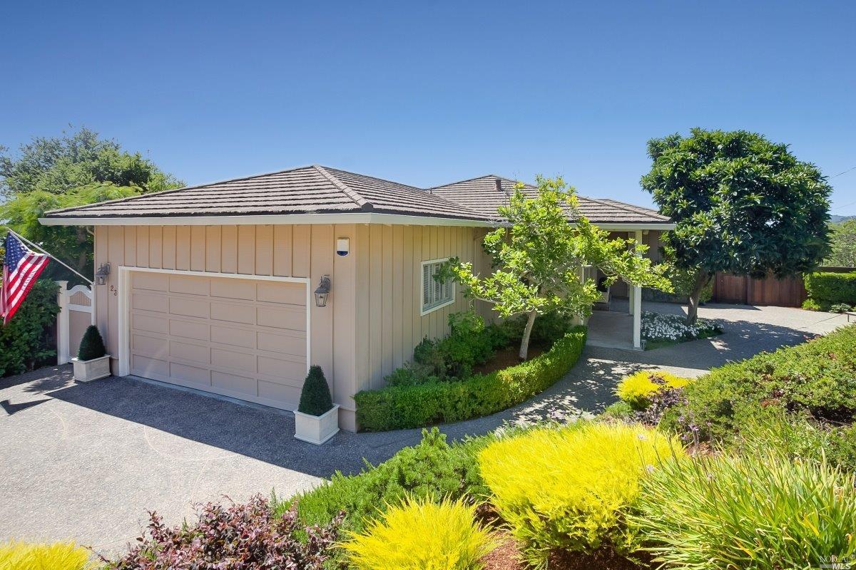 a house with trees in the background