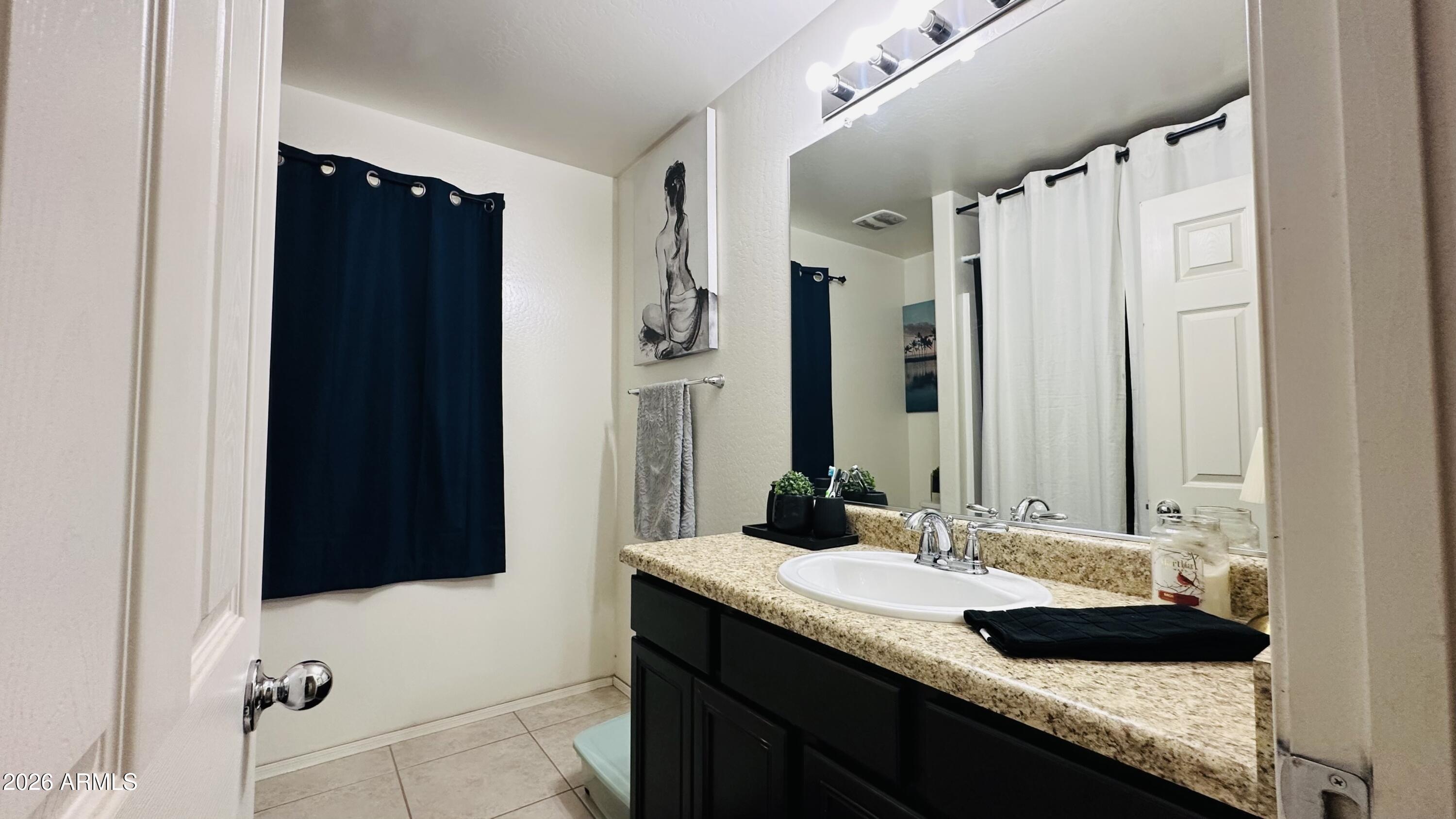 12202 West Del Rio Lane Avondale, AZ 85323 - Photo 45 of 60 a bathroom with a sink and a mirror