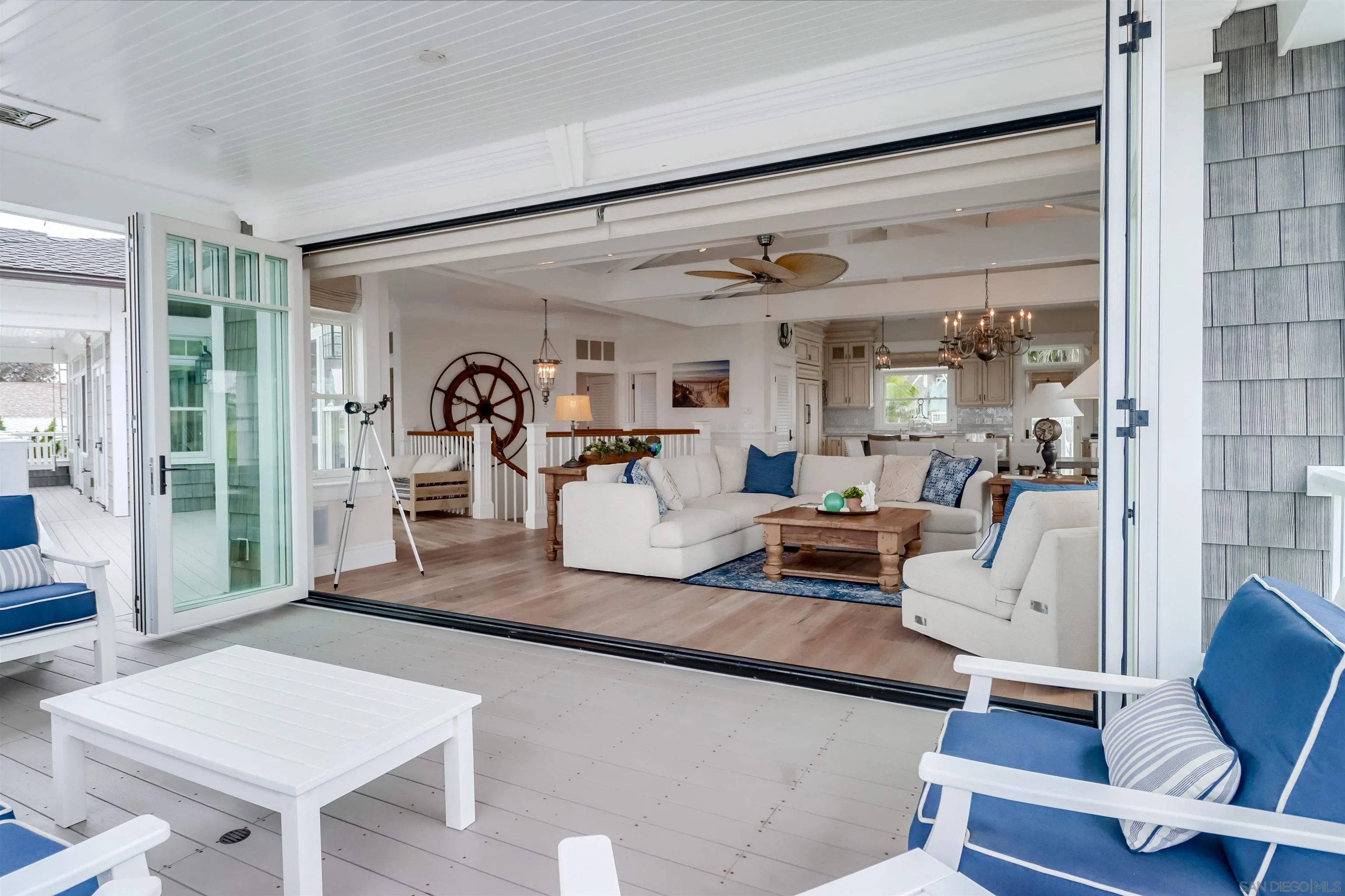 441 Ocean Boulevard Coronado, CA 92118 - Photo 10 of 40 a living room with furniture and a wooden floor