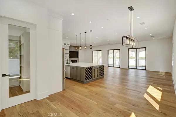 a view of kitchen with furniture and window