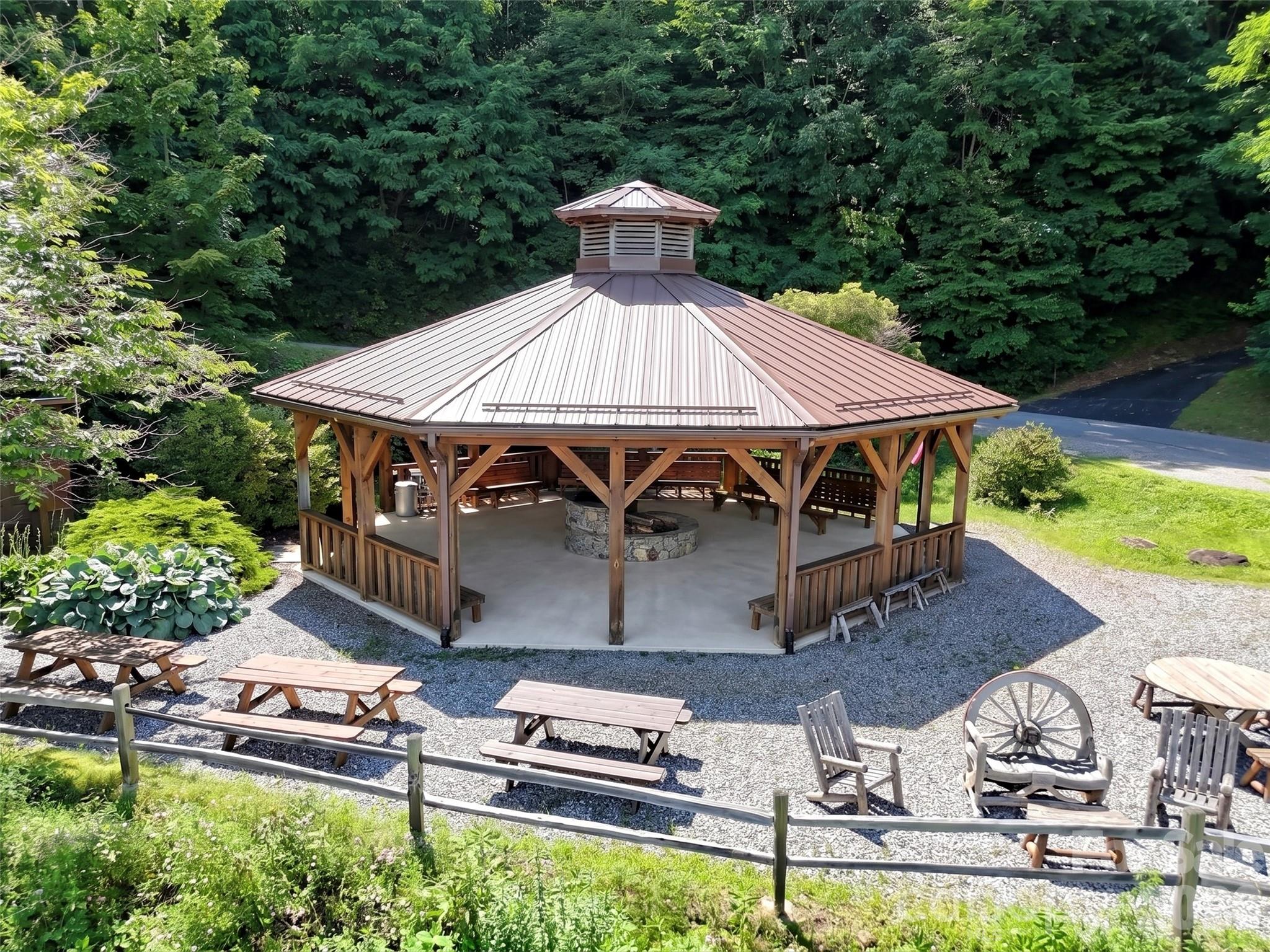 0 Rising Sun Road, Unit 338 Waynesville, NC 28786 - Photo 15 of 18 an aerial view of a house with swimming pool patio and outdoor seating