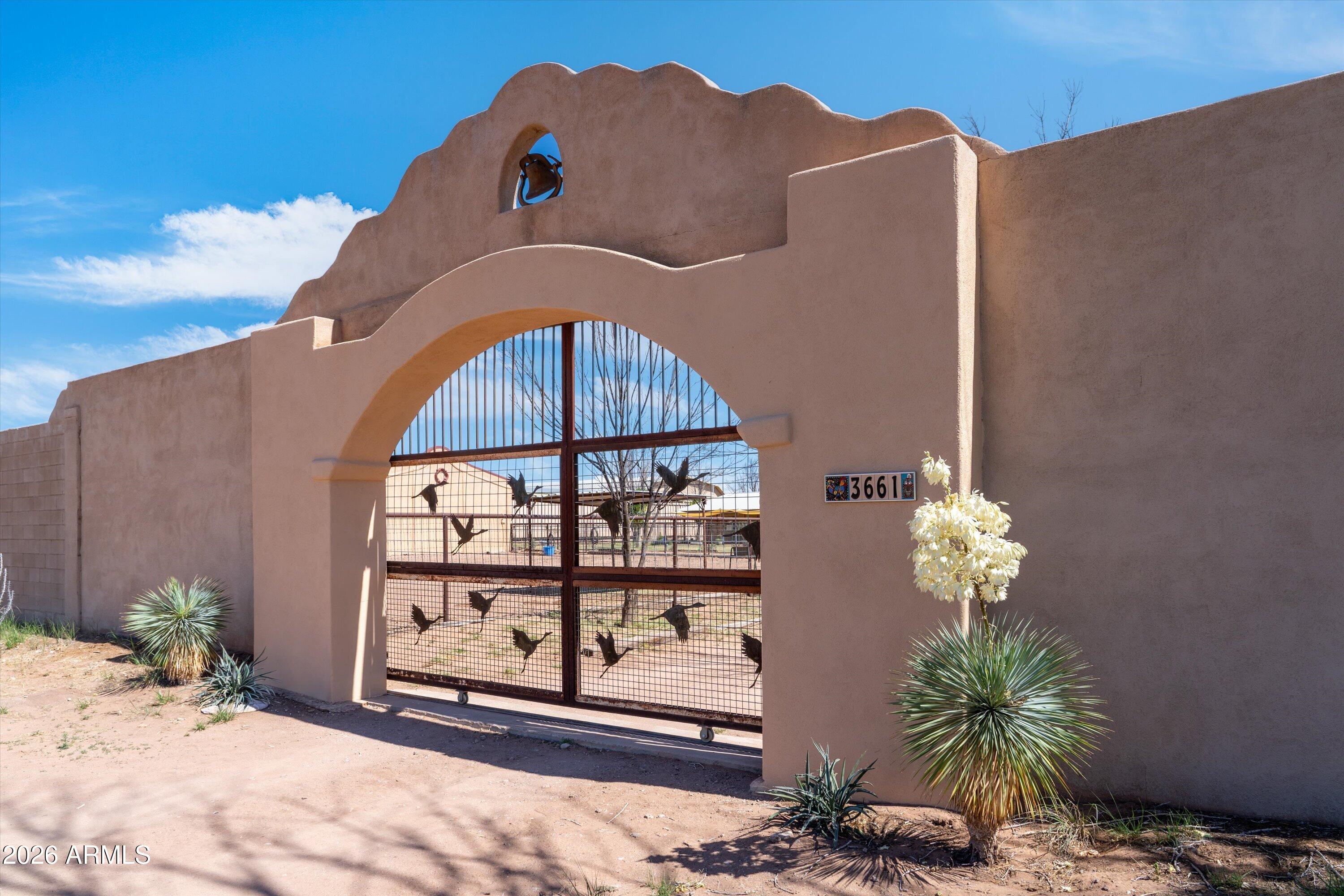3661 East Antelope Road Pearce, AZ 85625 - Photo 5 of 52 04-Front Gate