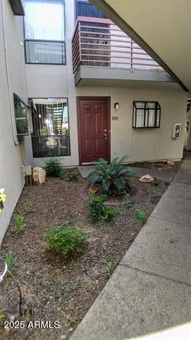 a front view of a house