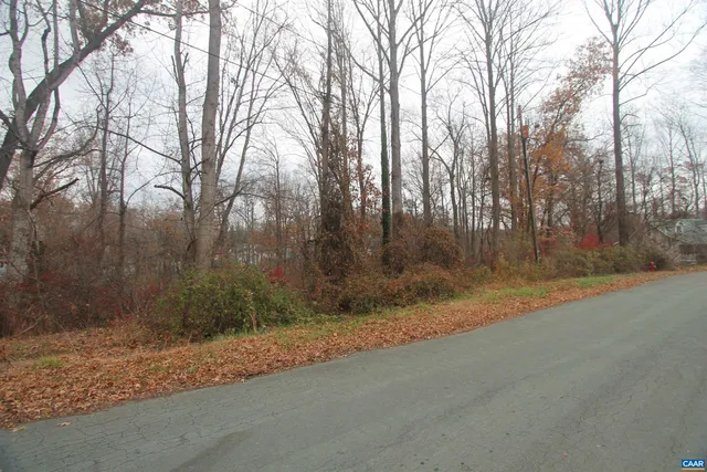 a backyard of a house with trees