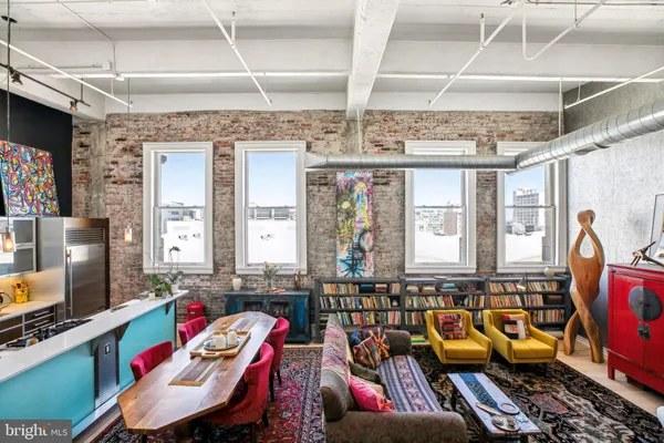 a room with furniture and a window