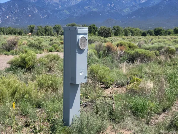 a view of an outdoor space and mountain view