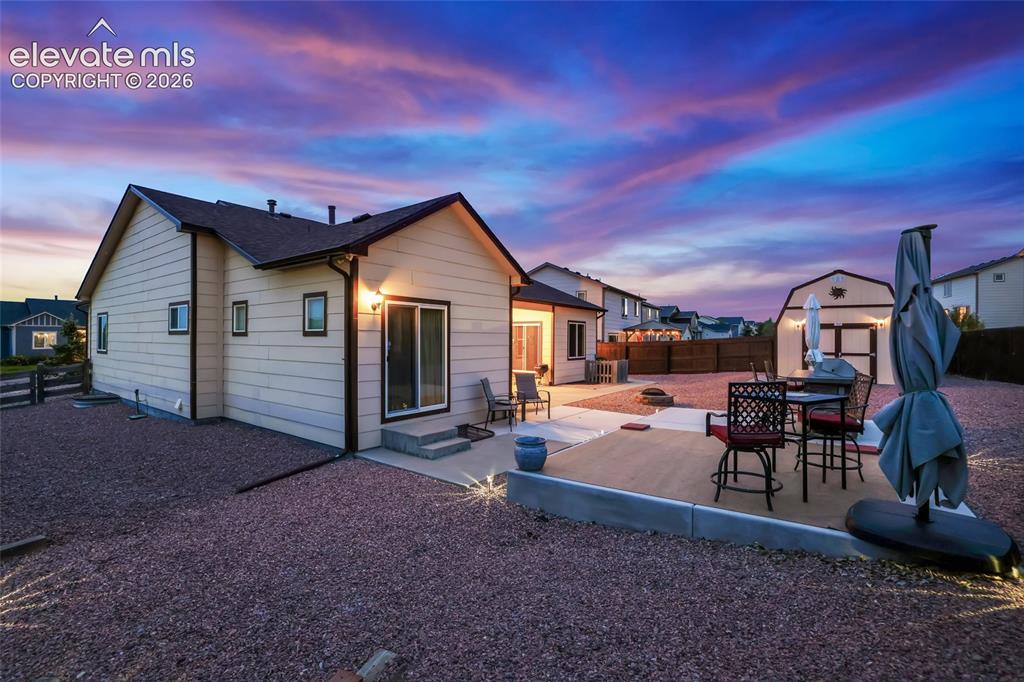12266 Crystal Downs Road Peyton, CO 80831 - Photo 47 of 50 Exterior lighting in back
