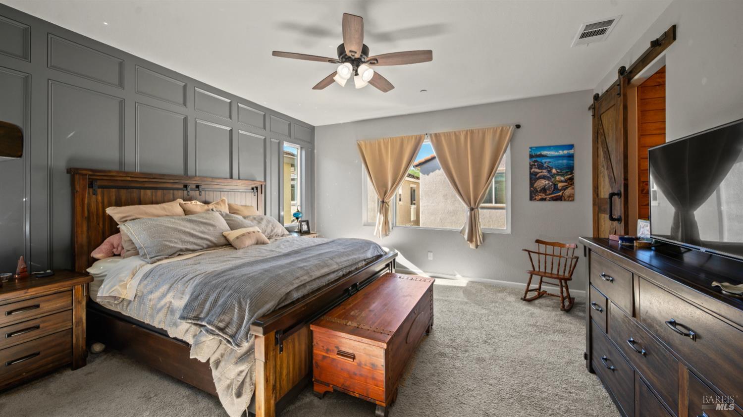 2382 Sheldon Drive Fairfield, CA 94533 - Photo 28 of 63 a bedroom with a bed and a flat screen tv