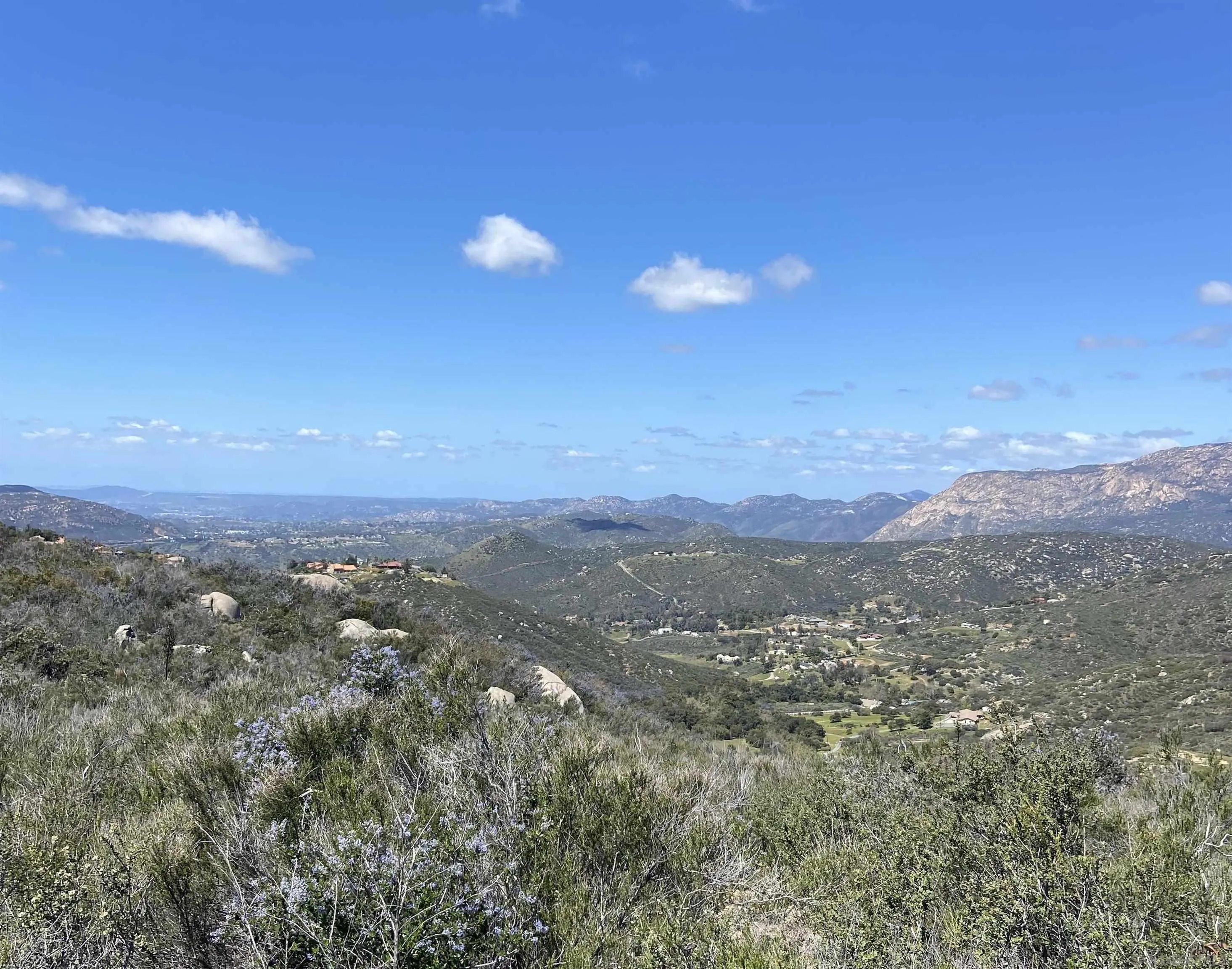 a view of city and mountain