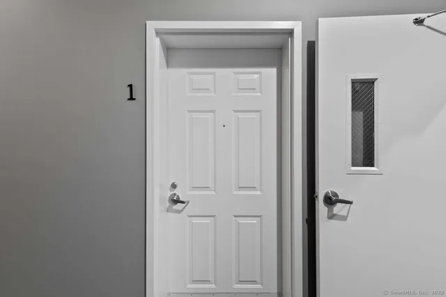 a view of a closet area