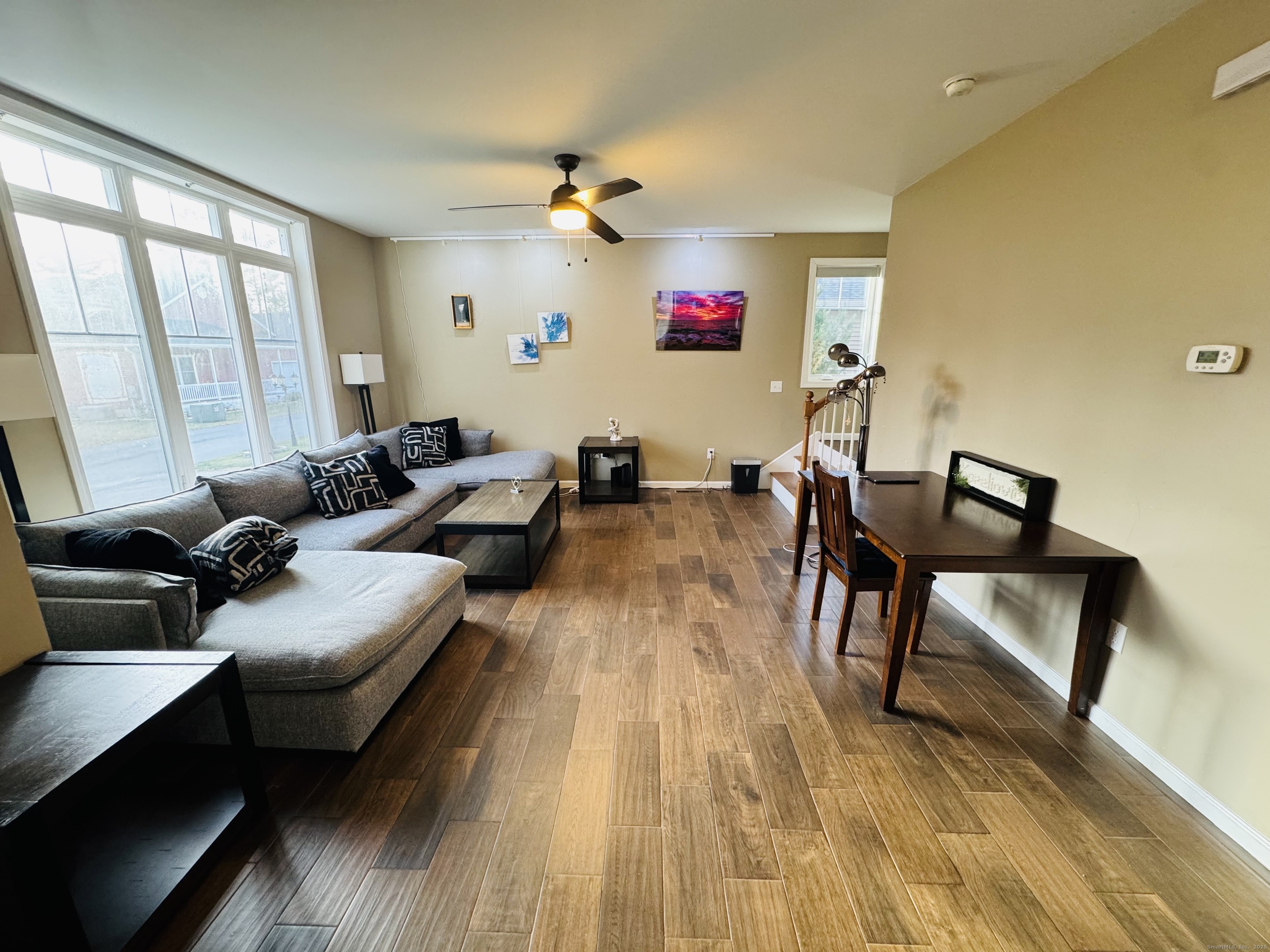 123 Ashford Road, Unit 1 Eastford, CT 06242 - Photo 7 of 24 a living room with furniture and a wooden floor