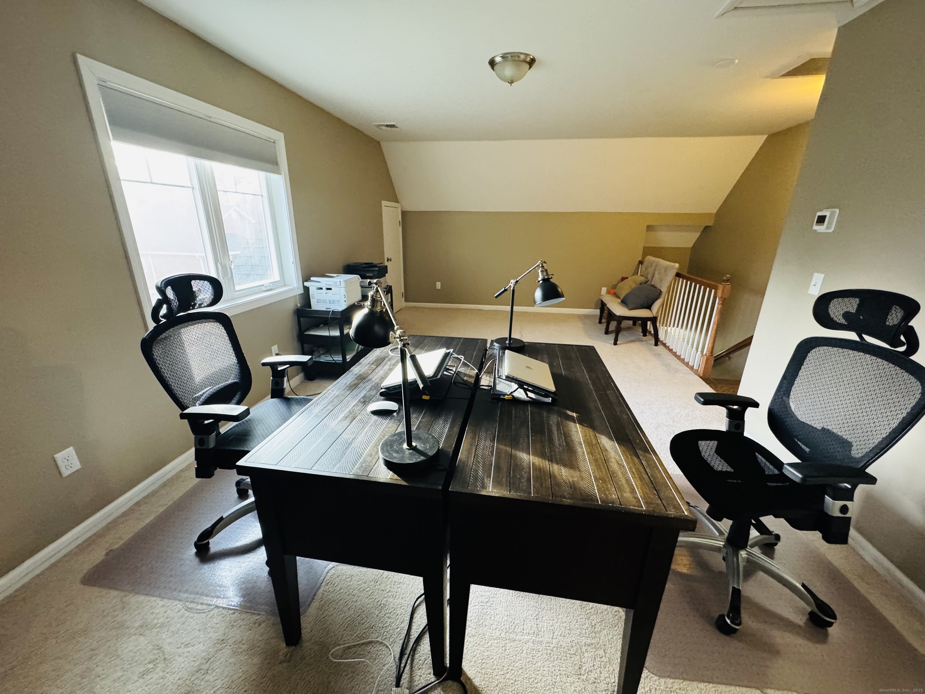 123 Ashford Road, Unit 1 Eastford, CT 06242 - Photo 10 of 24 a view of a workspace with furniture and a window