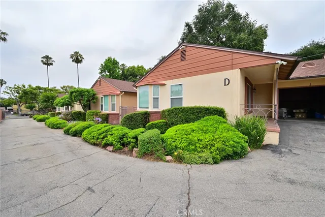 a view of a car park in front of a building