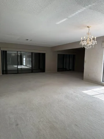 a view of a livingroom with an empty space