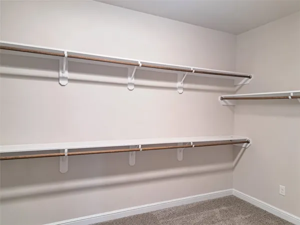 a close view of closet