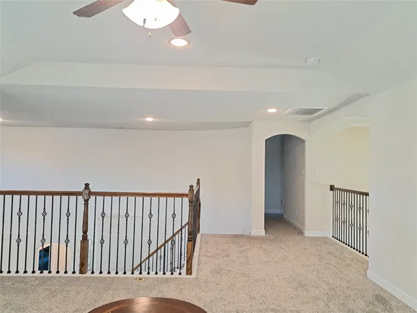 a view of a hallway with entryway