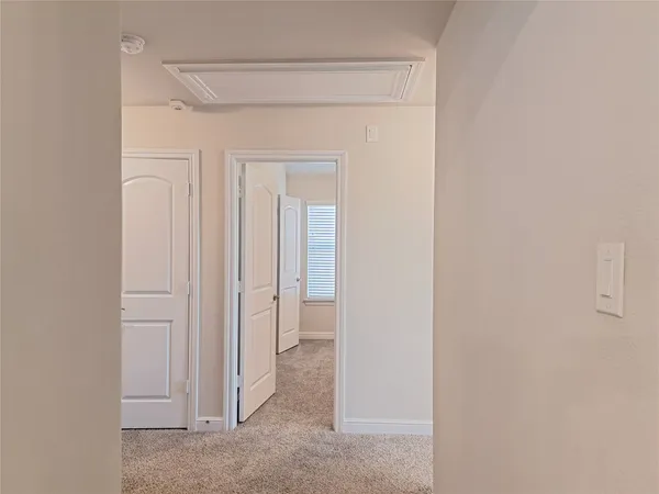 a view of a room with an empty space