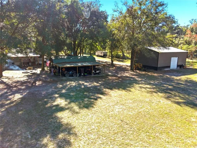 a view of a house with a patio
