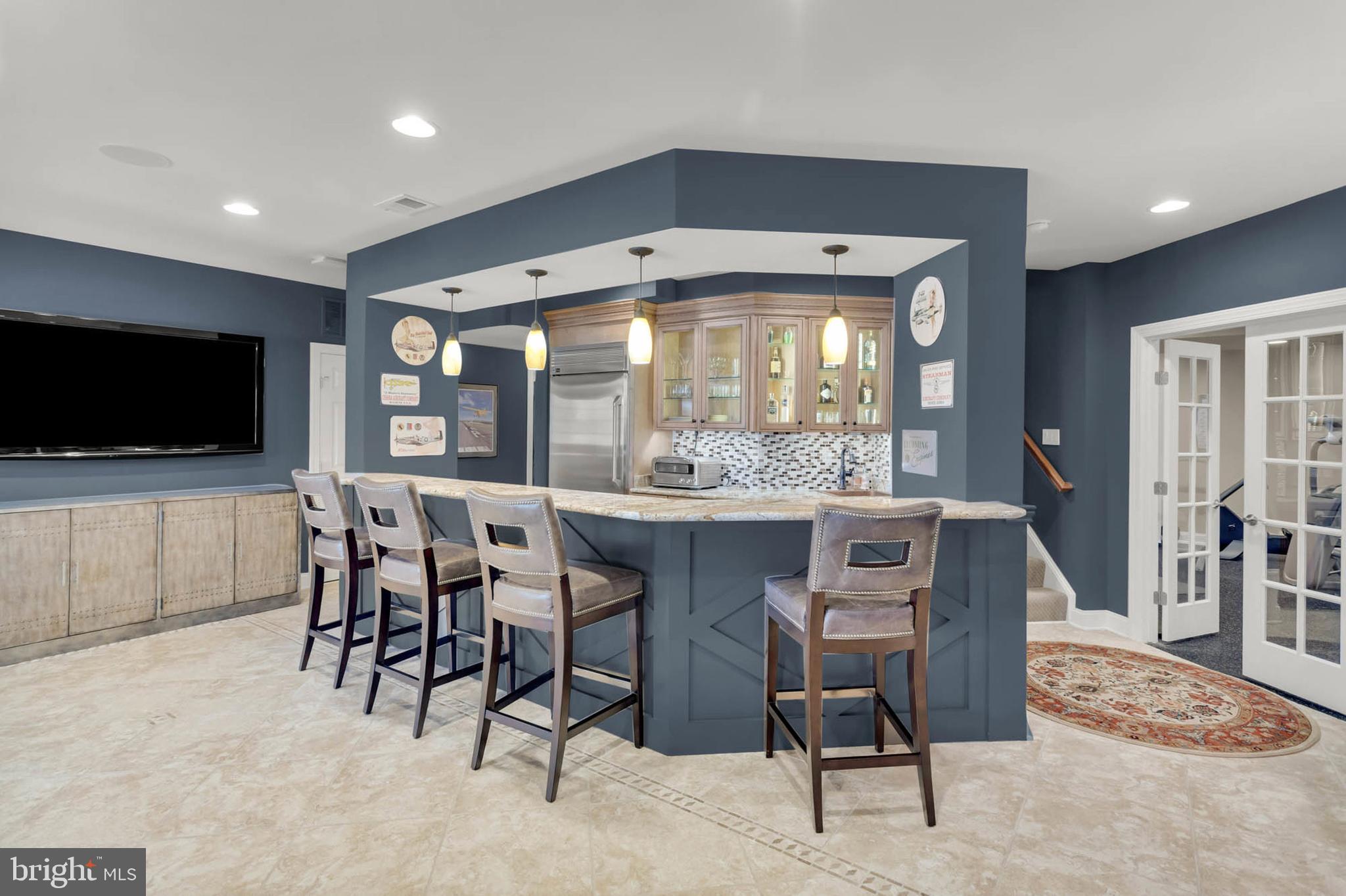 13615 Fox Stream Way West Friendship, MD 21794 - Photo 49 of 87 Lower level custom bar