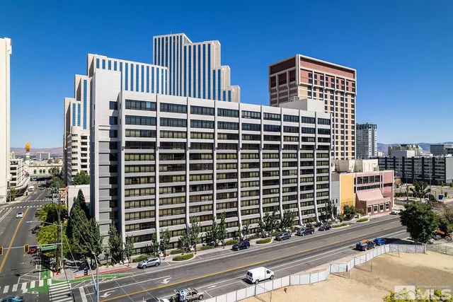 a front view of a building