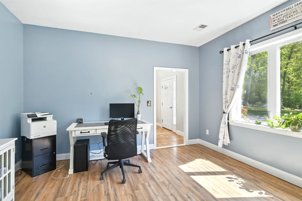 28 Ayers Road Monson, MA 01057 - Photo 22 of 42 a view of a workspace with furniture and a window