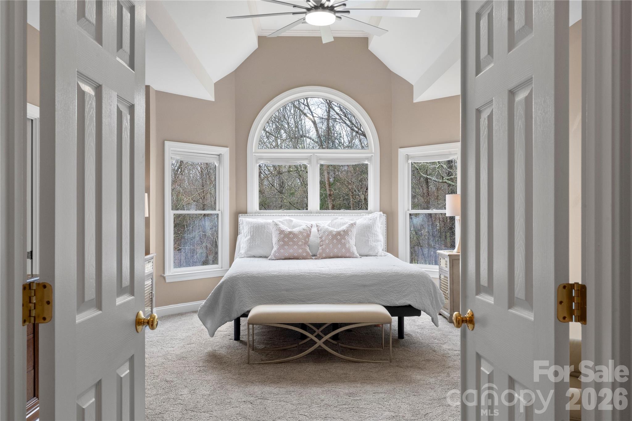 1716 Hickory Ridge Drive Waxhaw, NC 28173 - Photo 20 of 48 a bedroom with furniture and a large window
