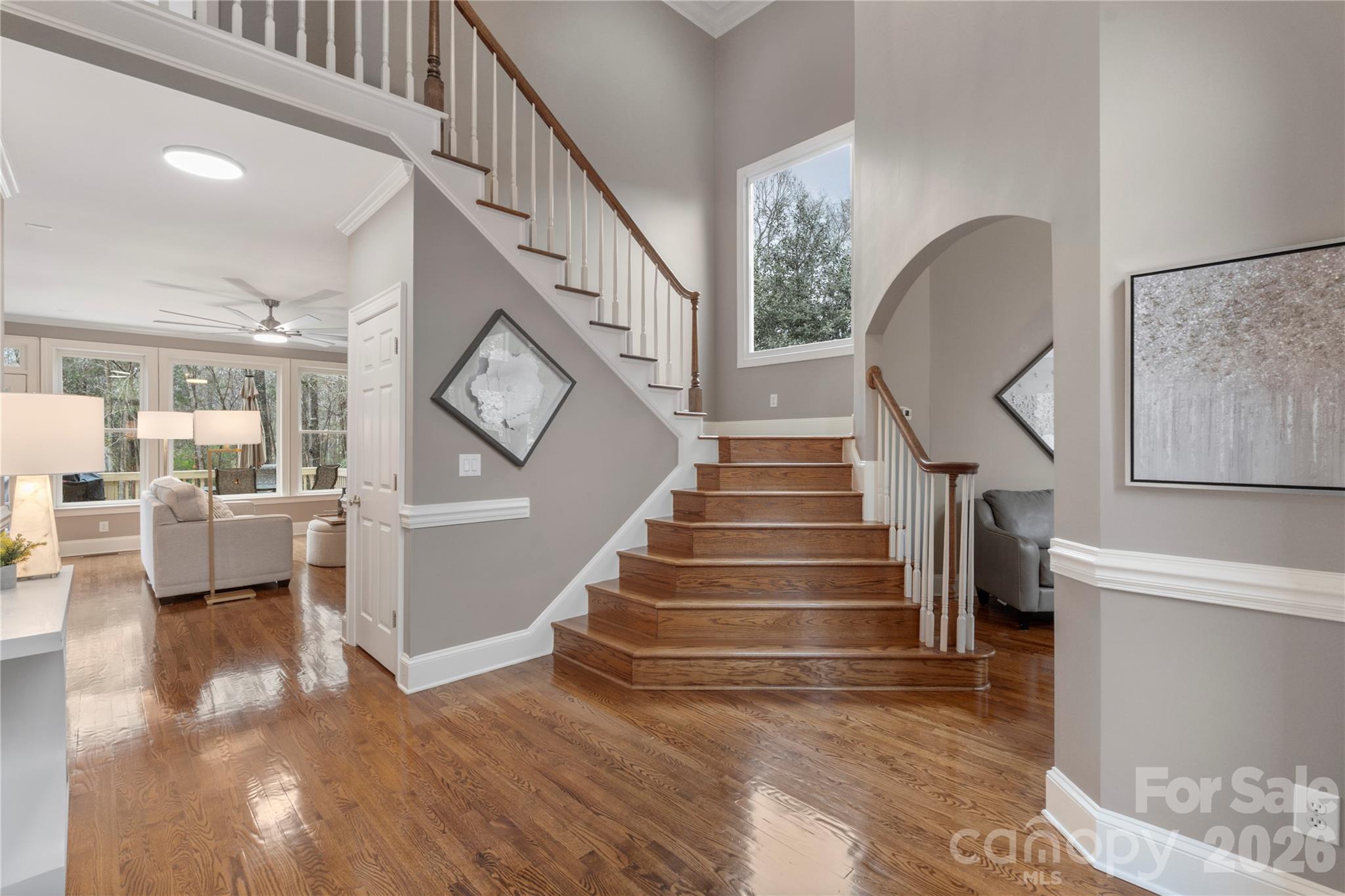 1716 Hickory Ridge Drive Waxhaw, NC 28173 - Photo 2 of 48 a view of entryway and hall with wooden floor