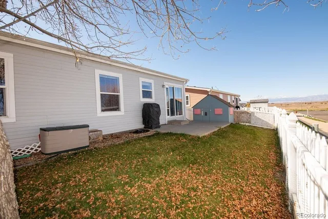 a backyard of a house