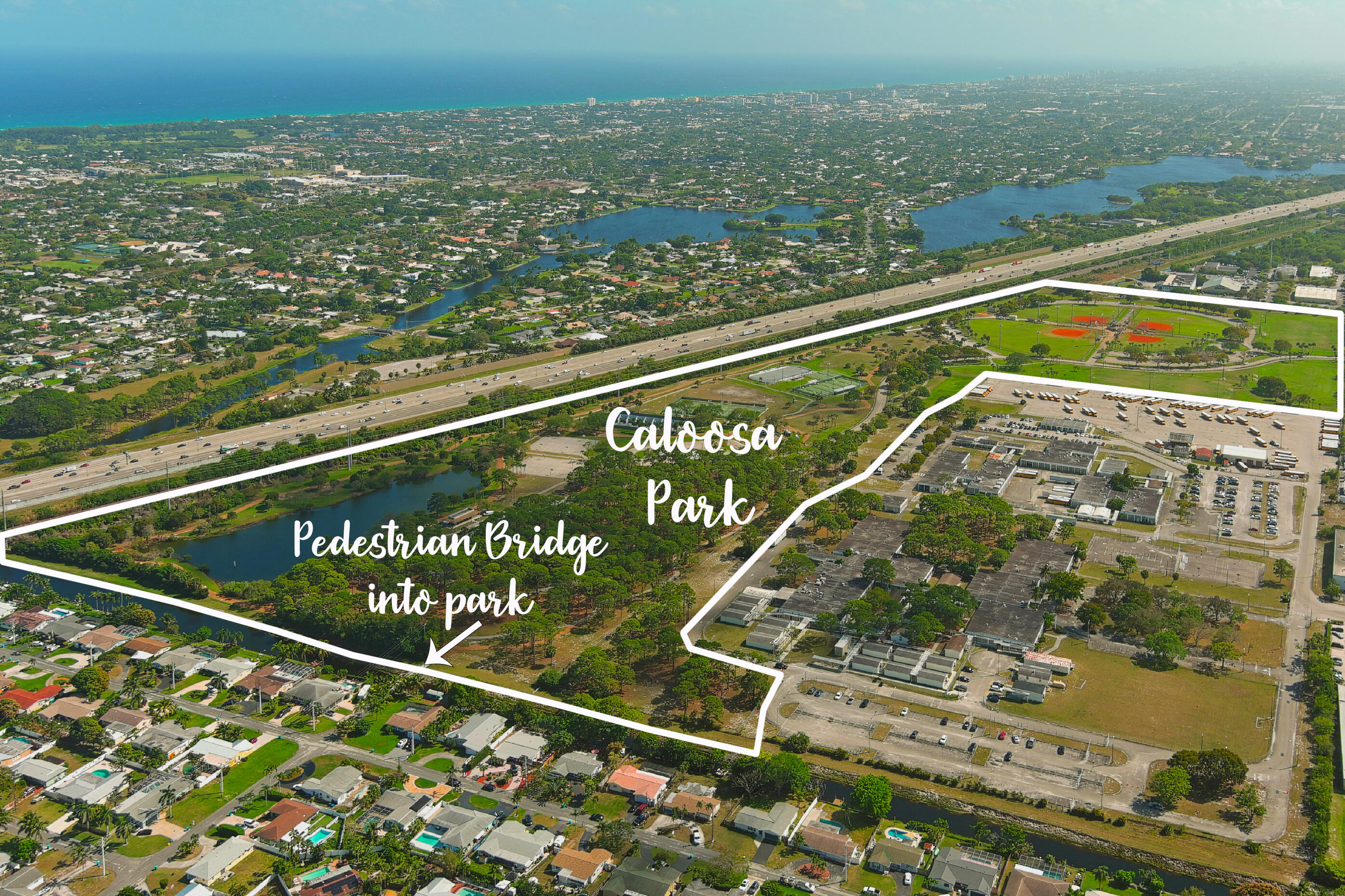 1220 Southwest 25th Place Boynton Beach, FL 33426 - Photo 39 of 62 Pedestrian Bridge to Caloosa
