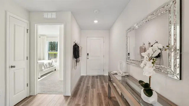 a view of a walk in closet