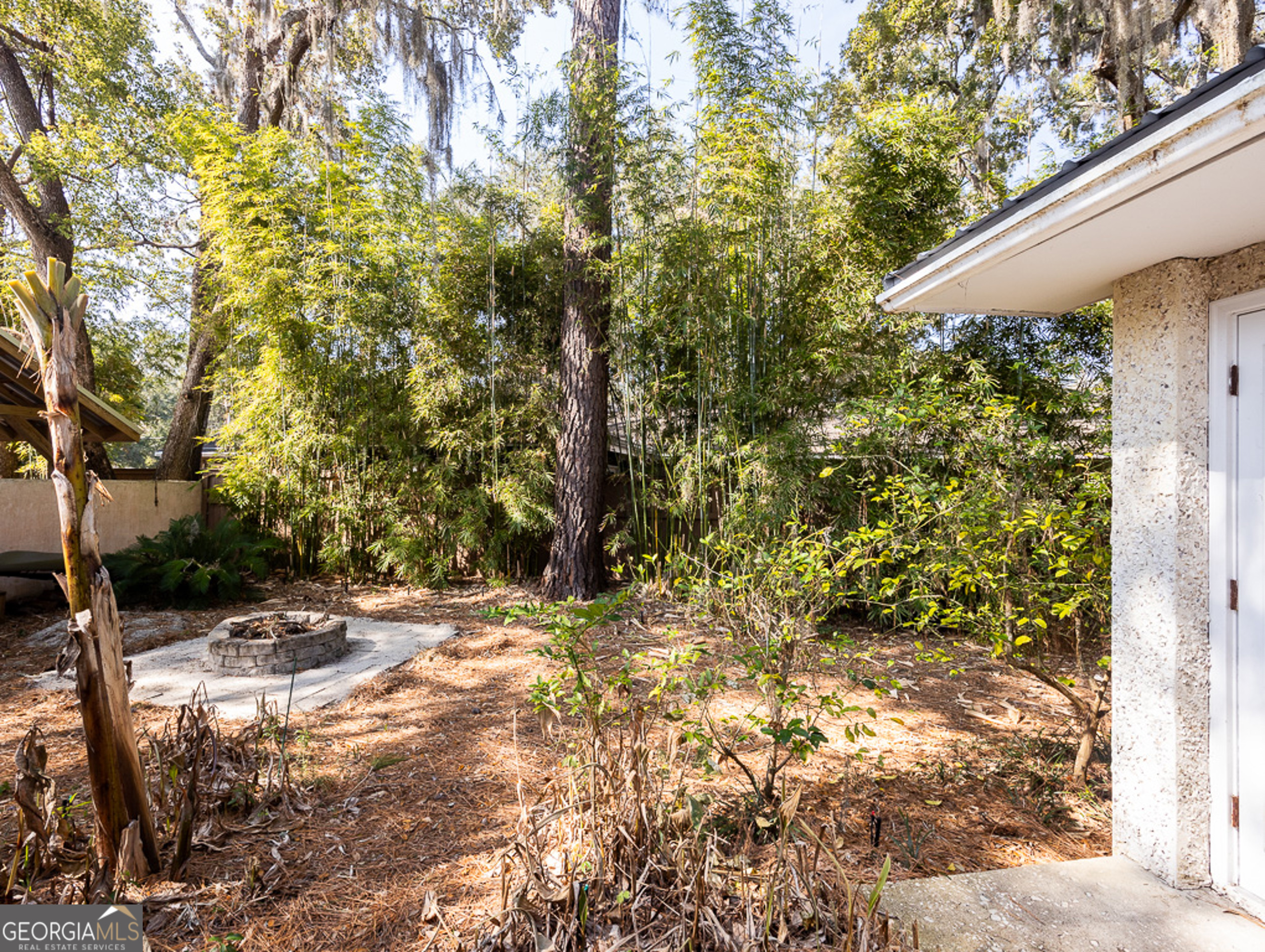 103 Cater Street St. Simons, GA 31522 - Photo 28 of 30 a backyard of a house with lots of green space
