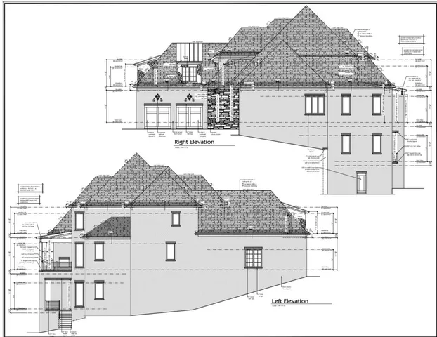 a view of a white building among the street