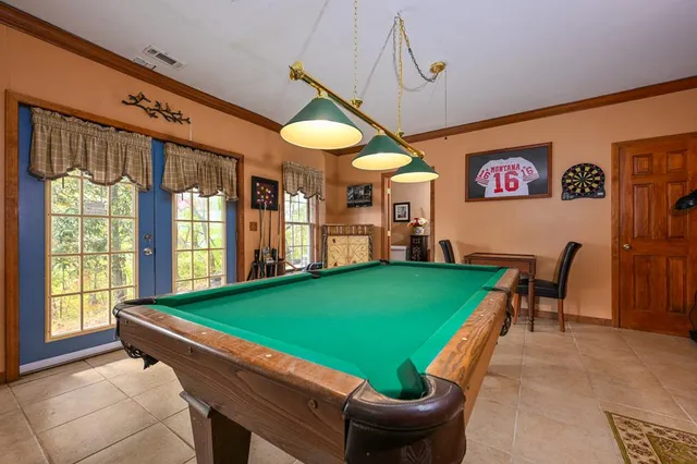 view of hall way with furniture