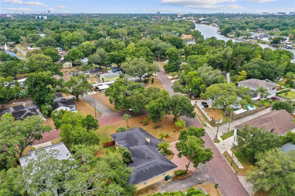 3915 North Ridge Avenue Tampa, FL 33603 - Photo 47 of 52 an aerial view of residential houses with outdoor space and trees