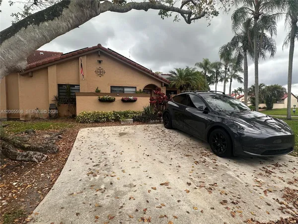 a view of a house with a patio