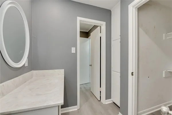 a front view of a house with a pathway