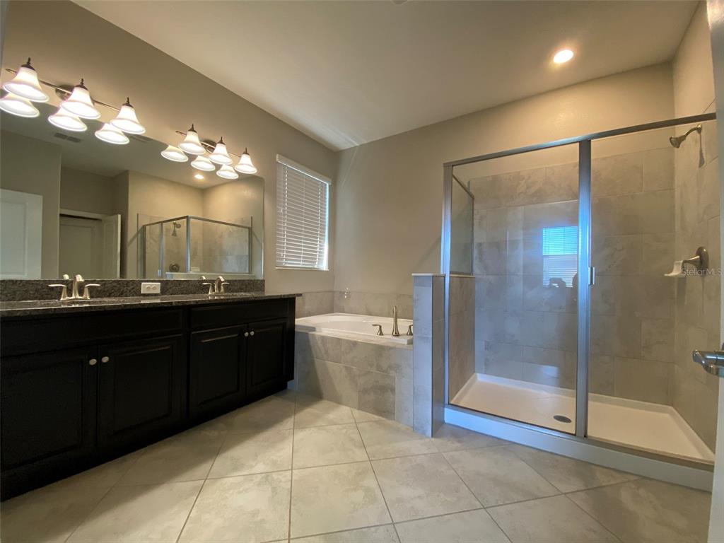 10049 Victory Gallop Loop Ruskin, FL 33573 - Photo 16 of 22 a bathroom with a sink a toilet and shower