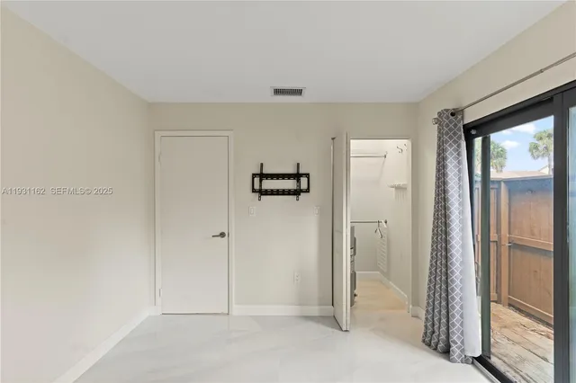 a view of an empty room