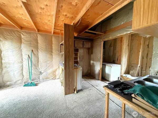 a backyard of a house