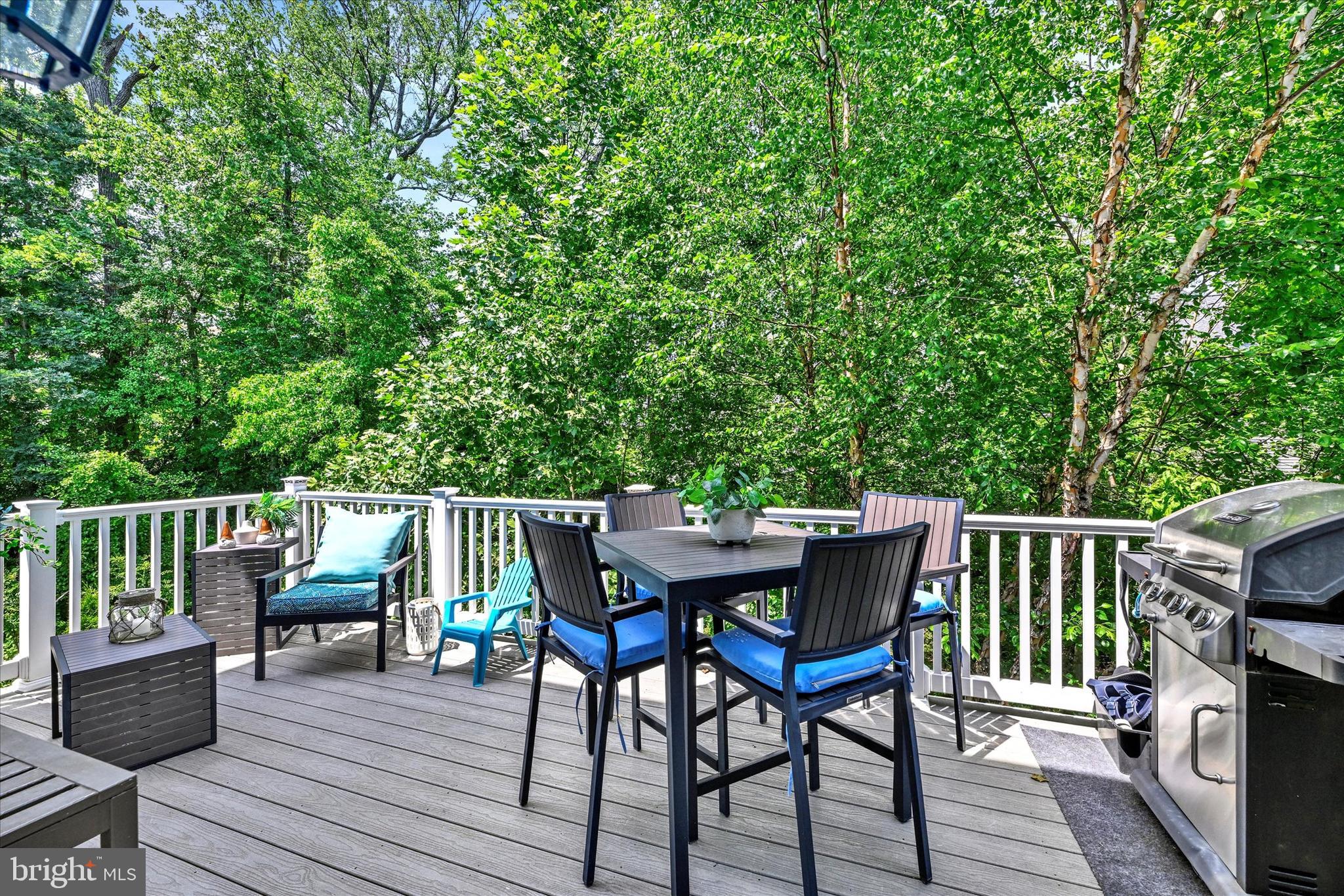 2596 Twin Birch Road Hanover, MD 21076 - Photo 12 of 34 Roomy deck overlooks a wooded common area.