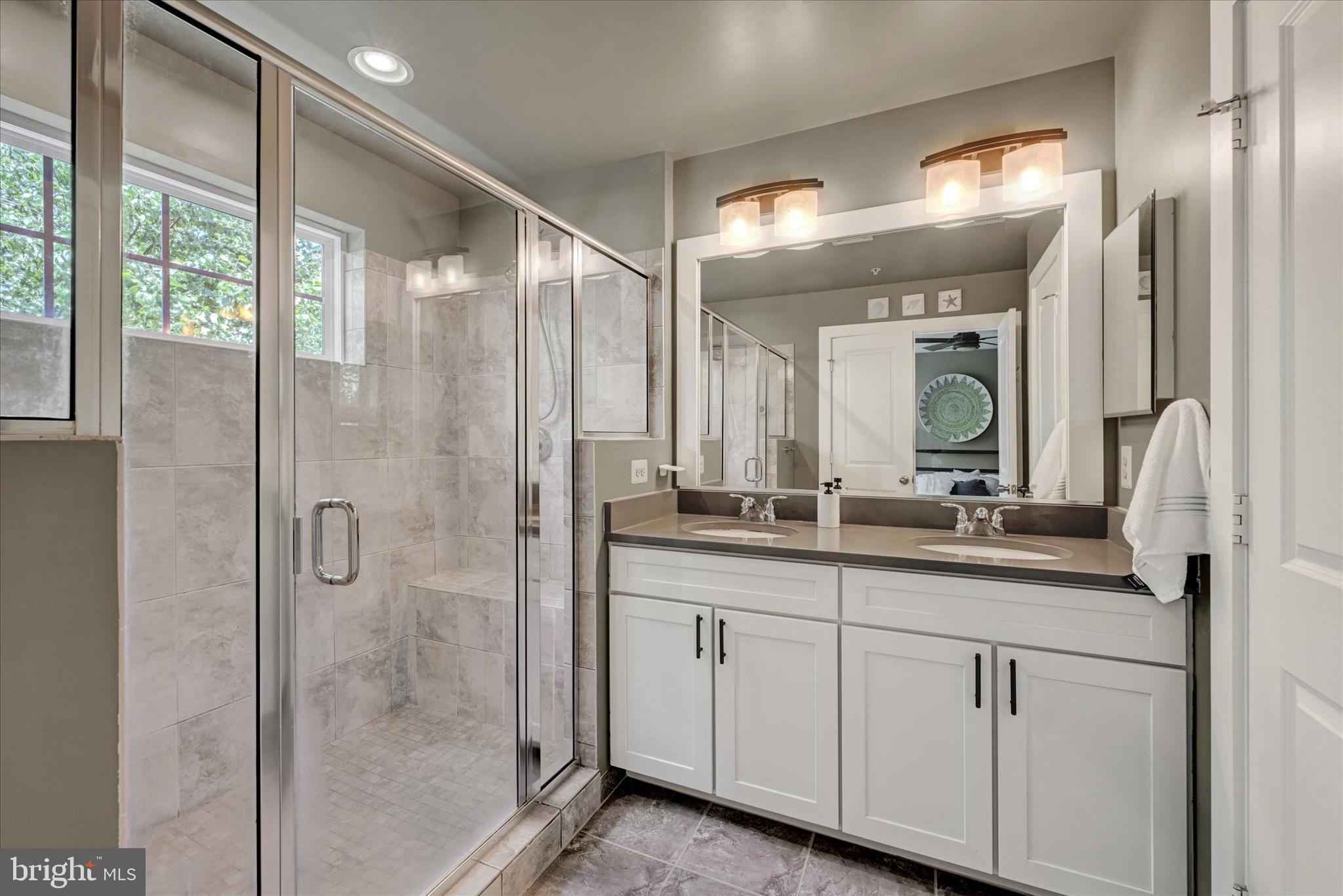 2596 Twin Birch Road Hanover, MD 21076 - Photo 15 of 34 Primary Bath with double vanity & large shower.
