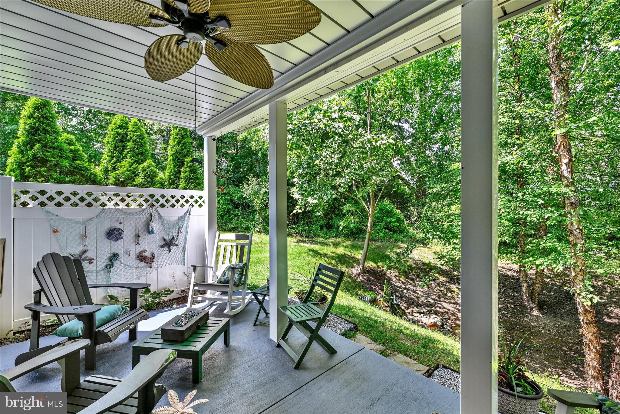 2596 Twin Birch Road Hanover, MD 21076 - Photo 27 of 34 Ground Level patio overlooks the secluded woods